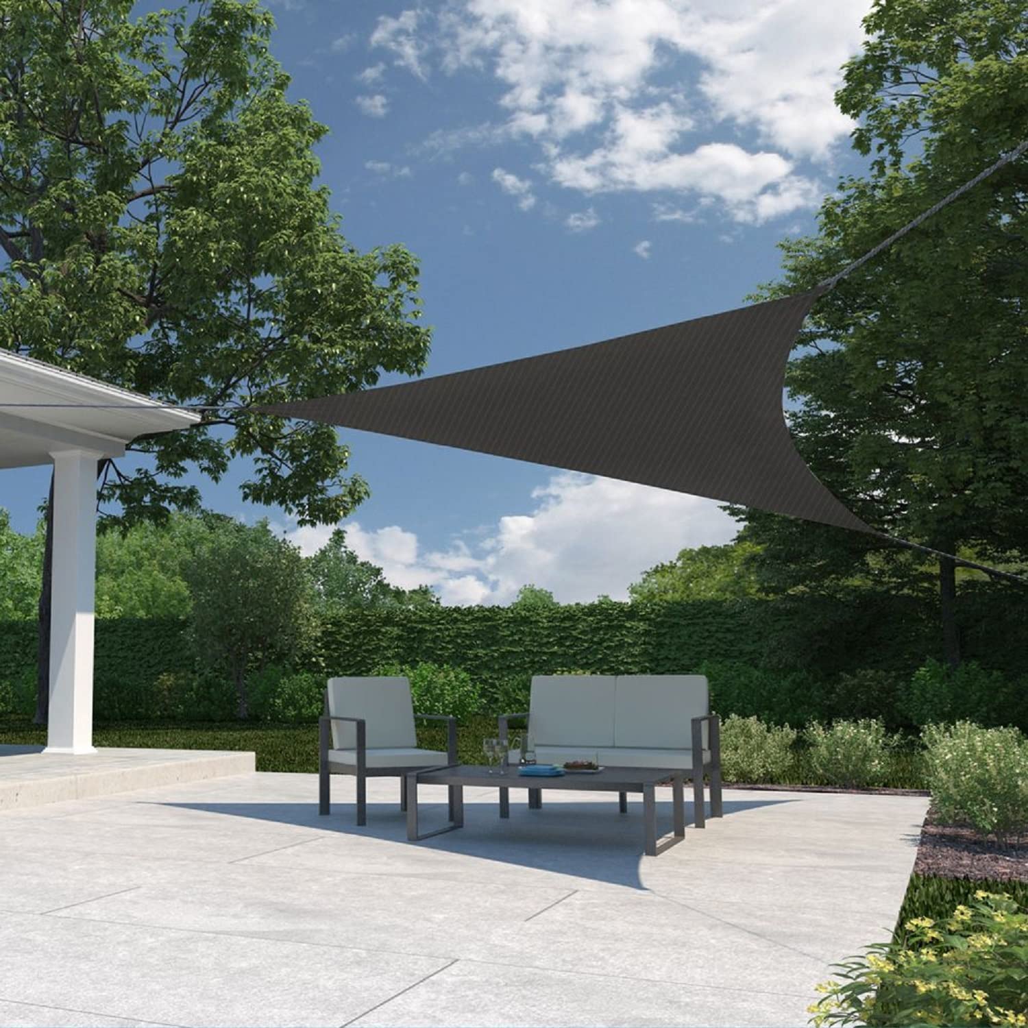 90 Percent UV Block Heavy Duty Ready to Hang Sun Shade Sail