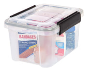 Clear Weathertight Quart Storage Box