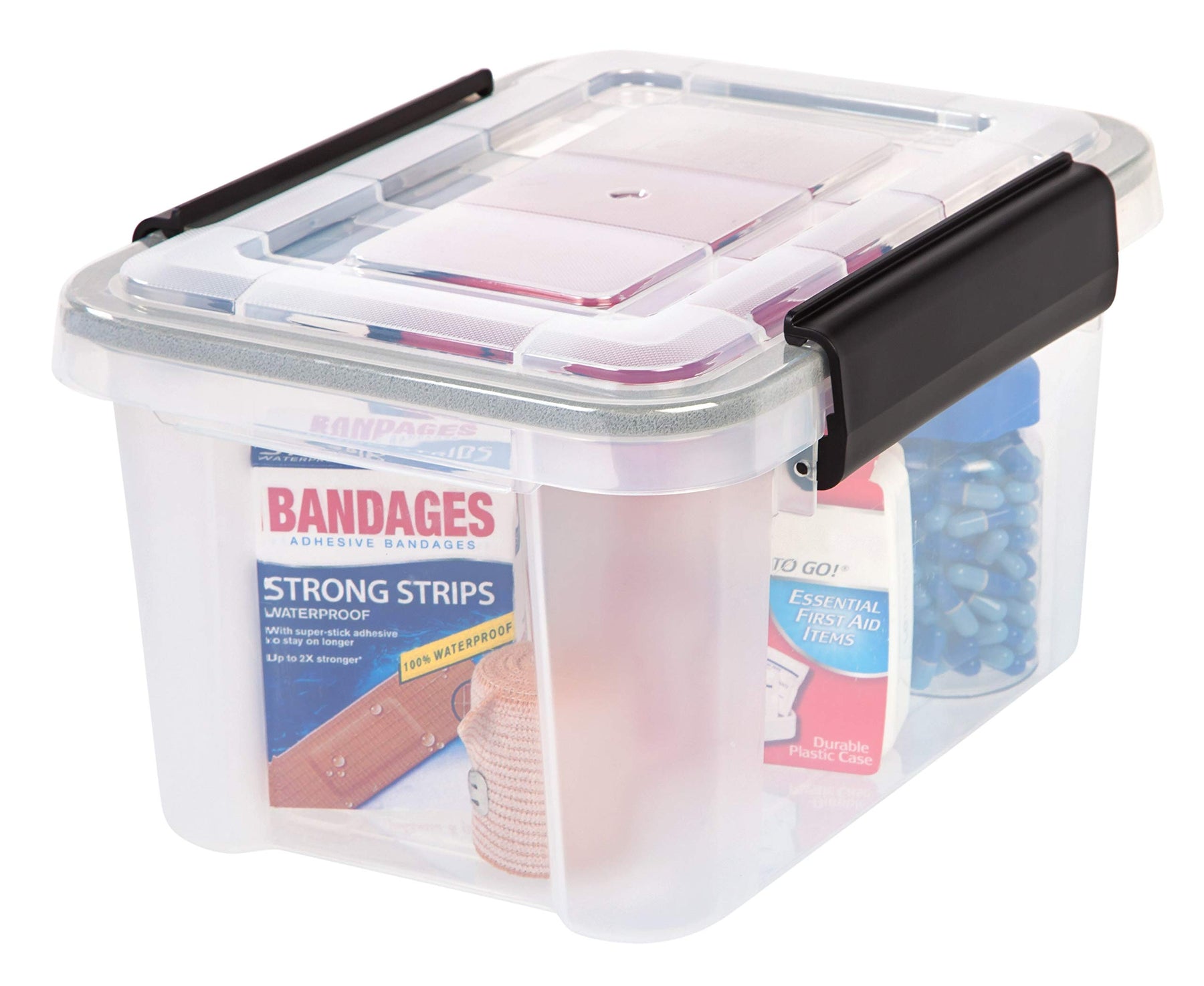 Clear Weathertight Quart Storage Box