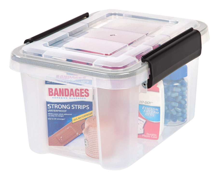 Clear Weathertight Quart Storage Box