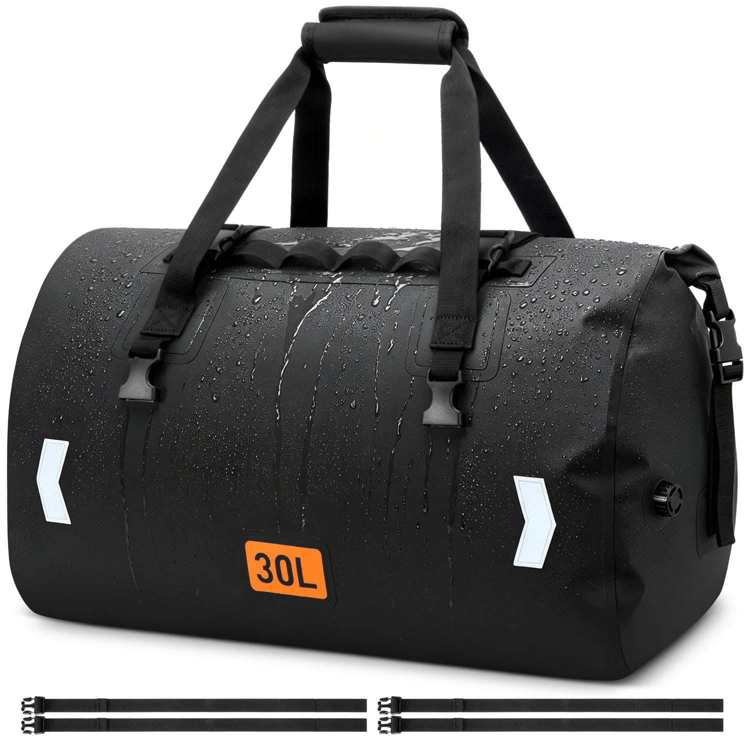 30L 50L 70L Waterproof Roll Top Motorcycle Duffel Dry Bag with Air Valve