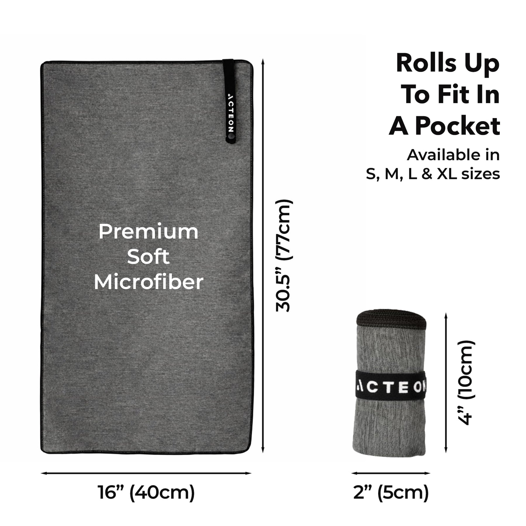 Microfiber Quick Dry Gym Towel Odor Free Absorbent Workout Travel Towel