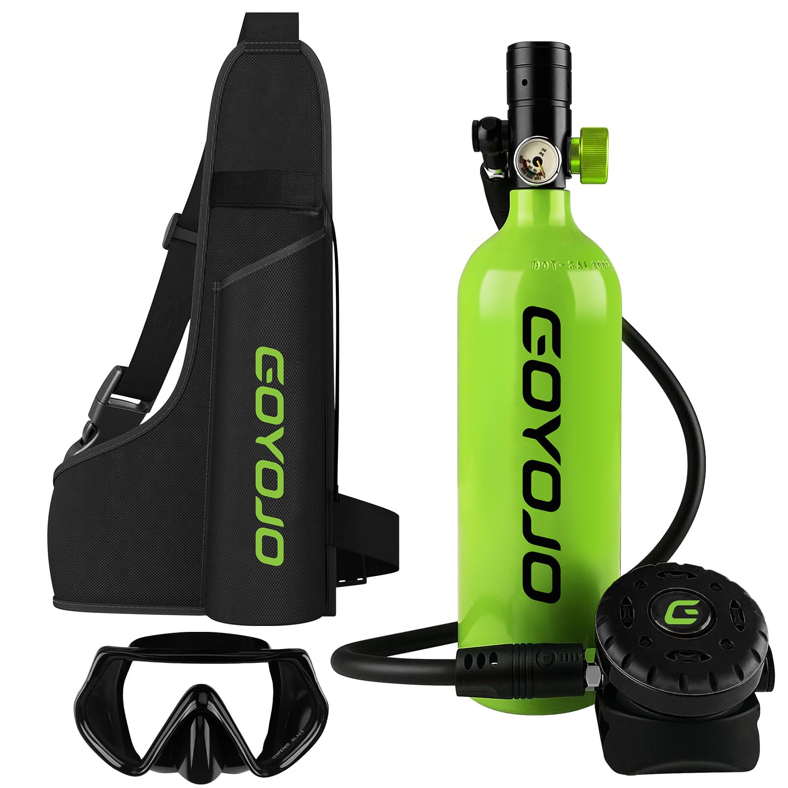Portable Mini Scuba Tank with Refillable Backup Diving Air Bottle