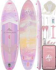 Extra Wide Inflatable Stand Up Paddle Board with SUP Kit and Backpack