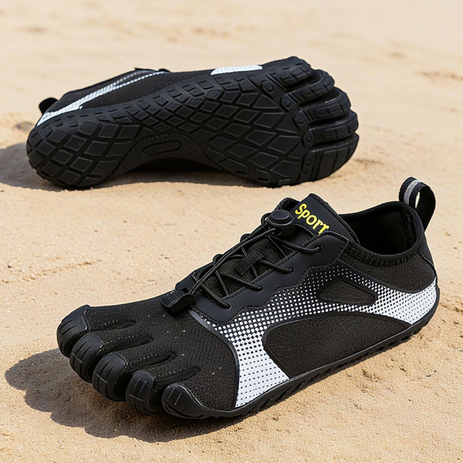 Men Women Five Toe Quick Dry Water Shoes for Hiking Trail Outdoor Use