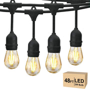 2W Commercial Outdoor String Lights for Patio Garden Lighting