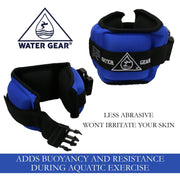 Adjustable Aqua Fitness Cuffs for Ankle Wrist and Pool Workouts