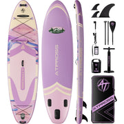 Extra Wide Inflatable Stand Up Paddle Board with SUP Kit and Backpack