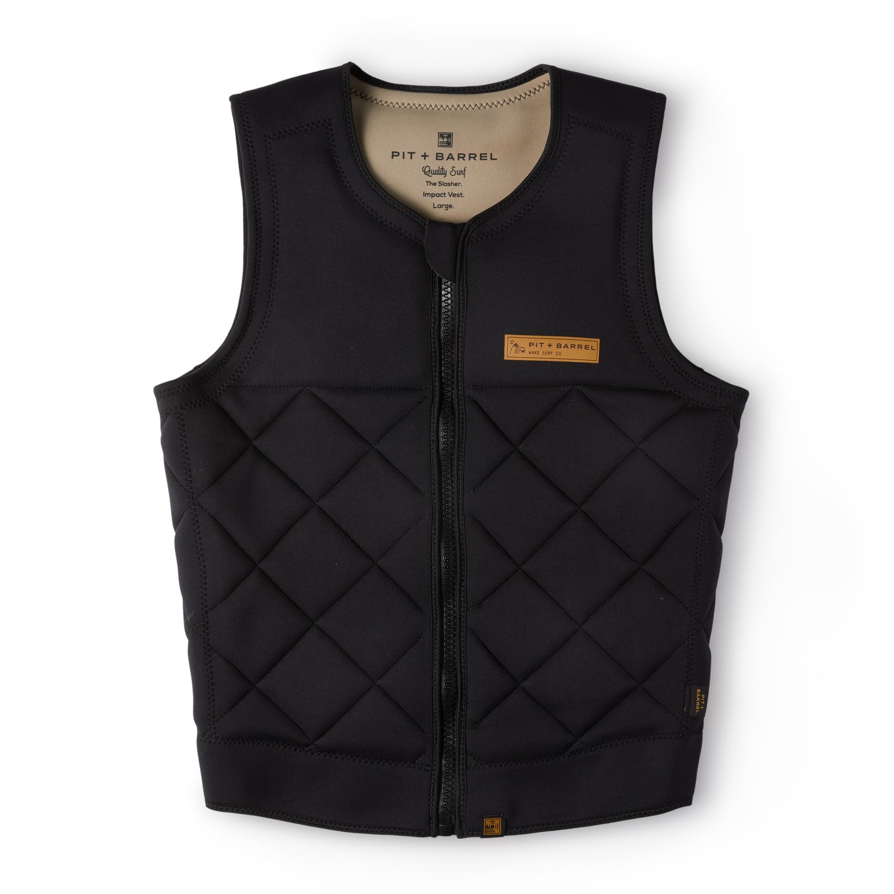 Mens Neoprene Wakesurf Impact Vest for Boating and Watersports