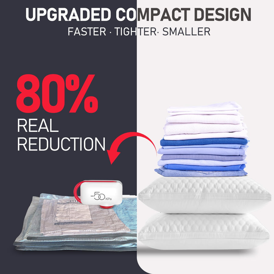 Travel Vacuum Seal Compression Bags for Clothing Carry On Luggage