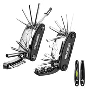 16 20 in 1 Portable Foldable Bike Multitool with Allen Wrench Tire Levers