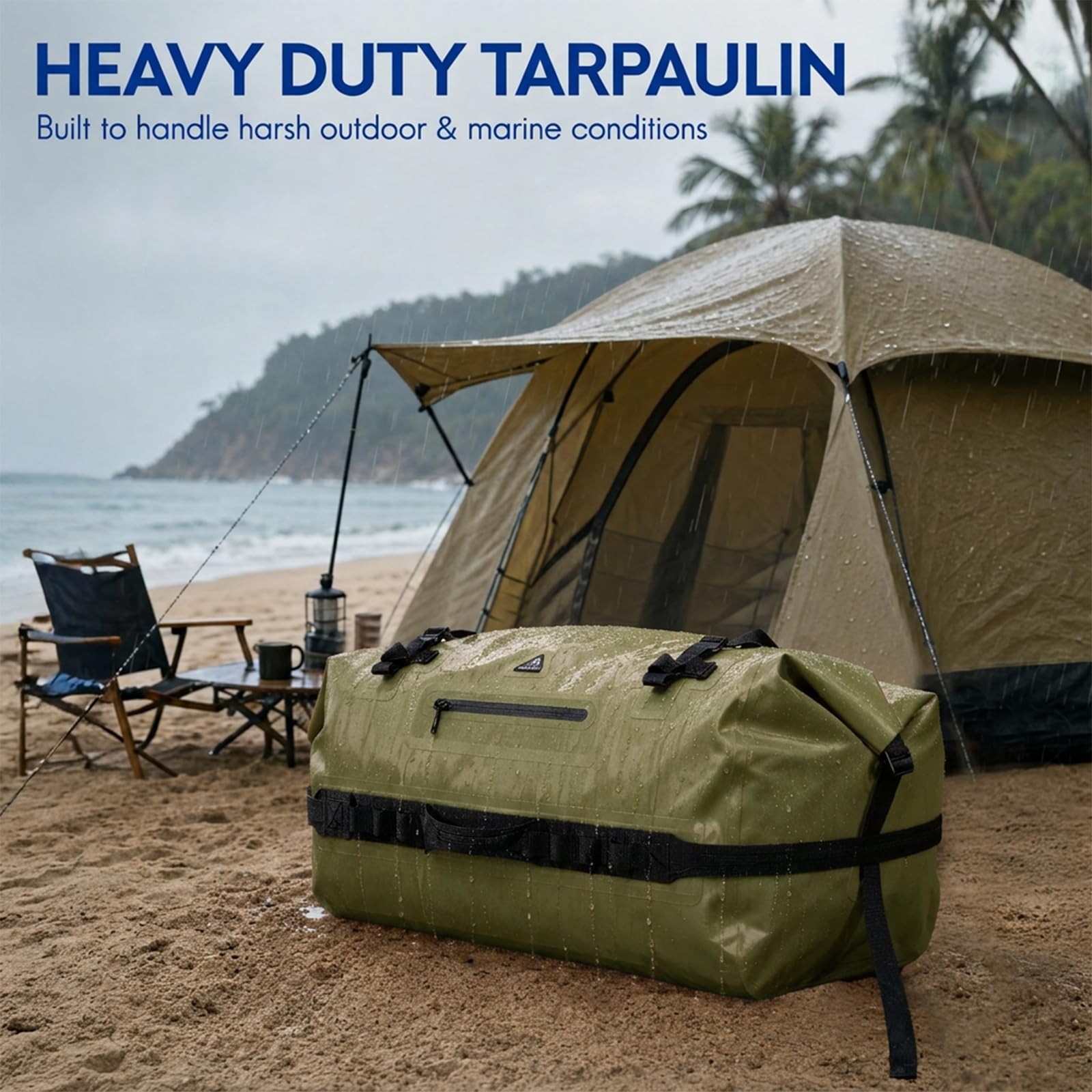IPX7 Waterproof Roll Top Dry Duffel Backpack