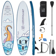 Inflatable Stand Up Paddle Board with Adjustable Paddle and SUP Kit