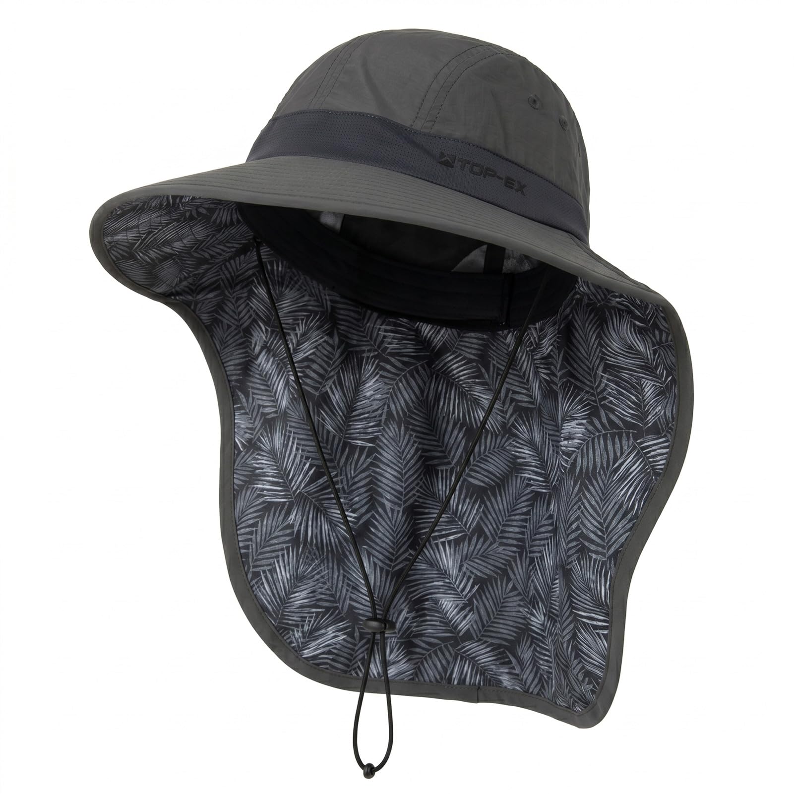UPF 50 Cooling Wide Brim Sun Hat with Neck Flap for Hiking Fishing
