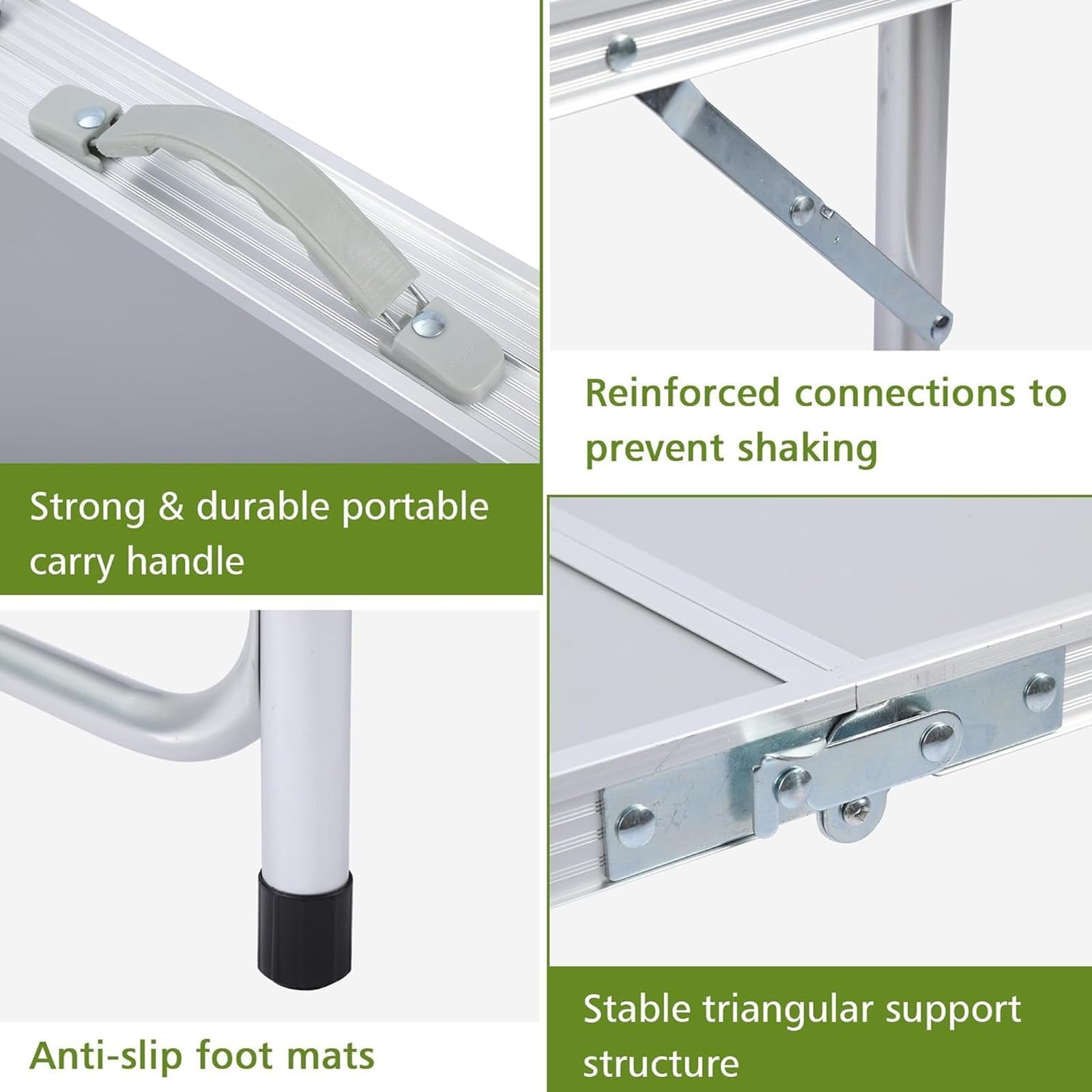 Aluminum Folding Camping Table Lightweight Portable Outdoor Table