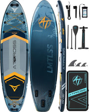 Extra Wide Inflatable Stand Up Paddle Board with SUP Kit and Backpack