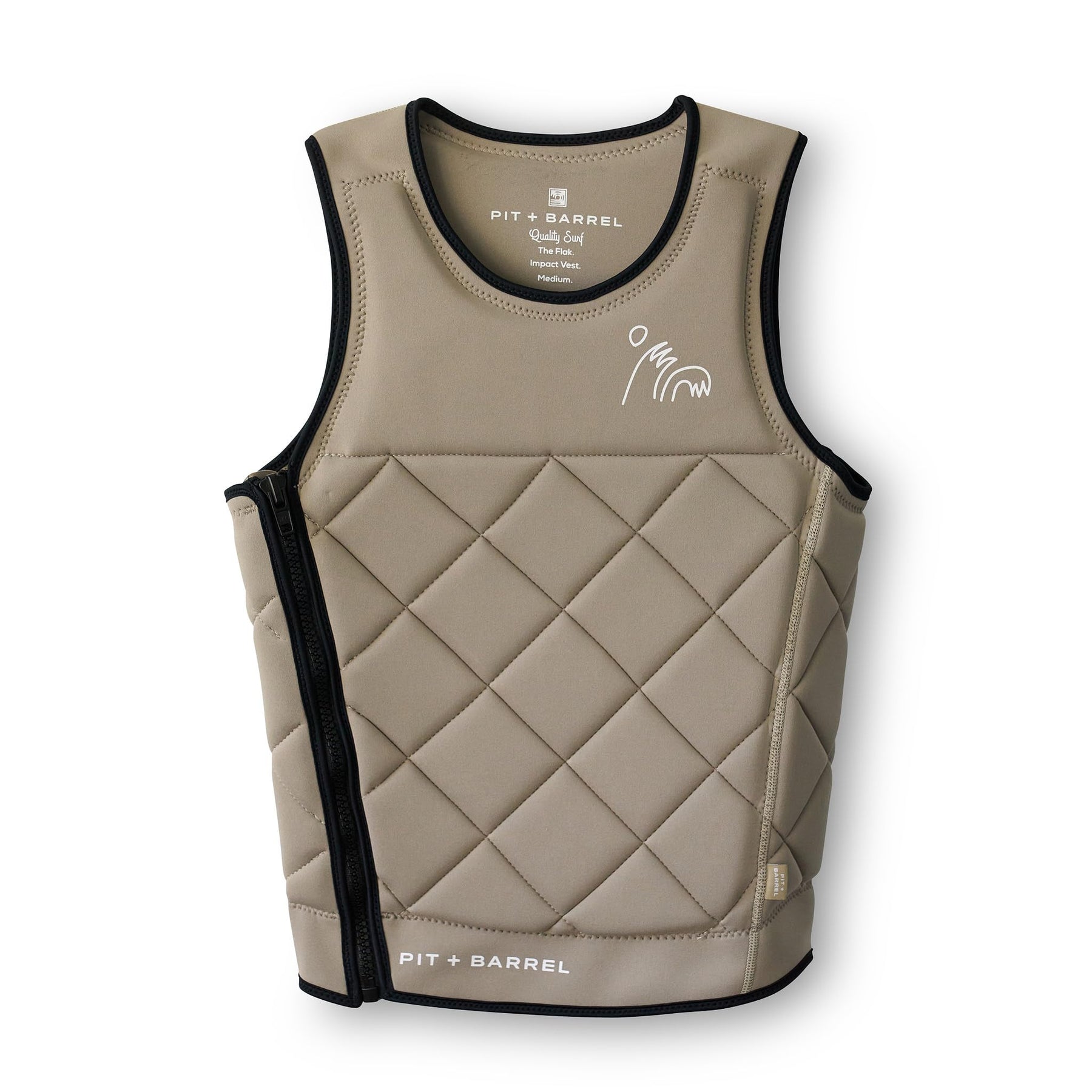 Mens Neoprene Wakesurf Impact Vest for Boating and Watersports