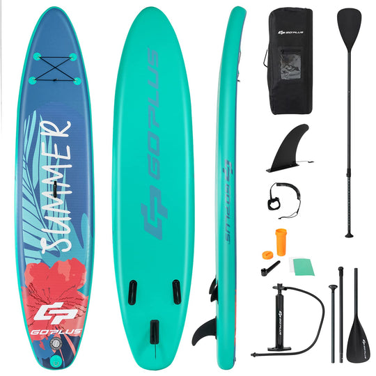 Inflatable Stand Up Paddle Board with Adjustable Paddle and SUP Kit