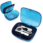 Double Layer Aligner Retainer Case with Mirror Remover Tool Brush