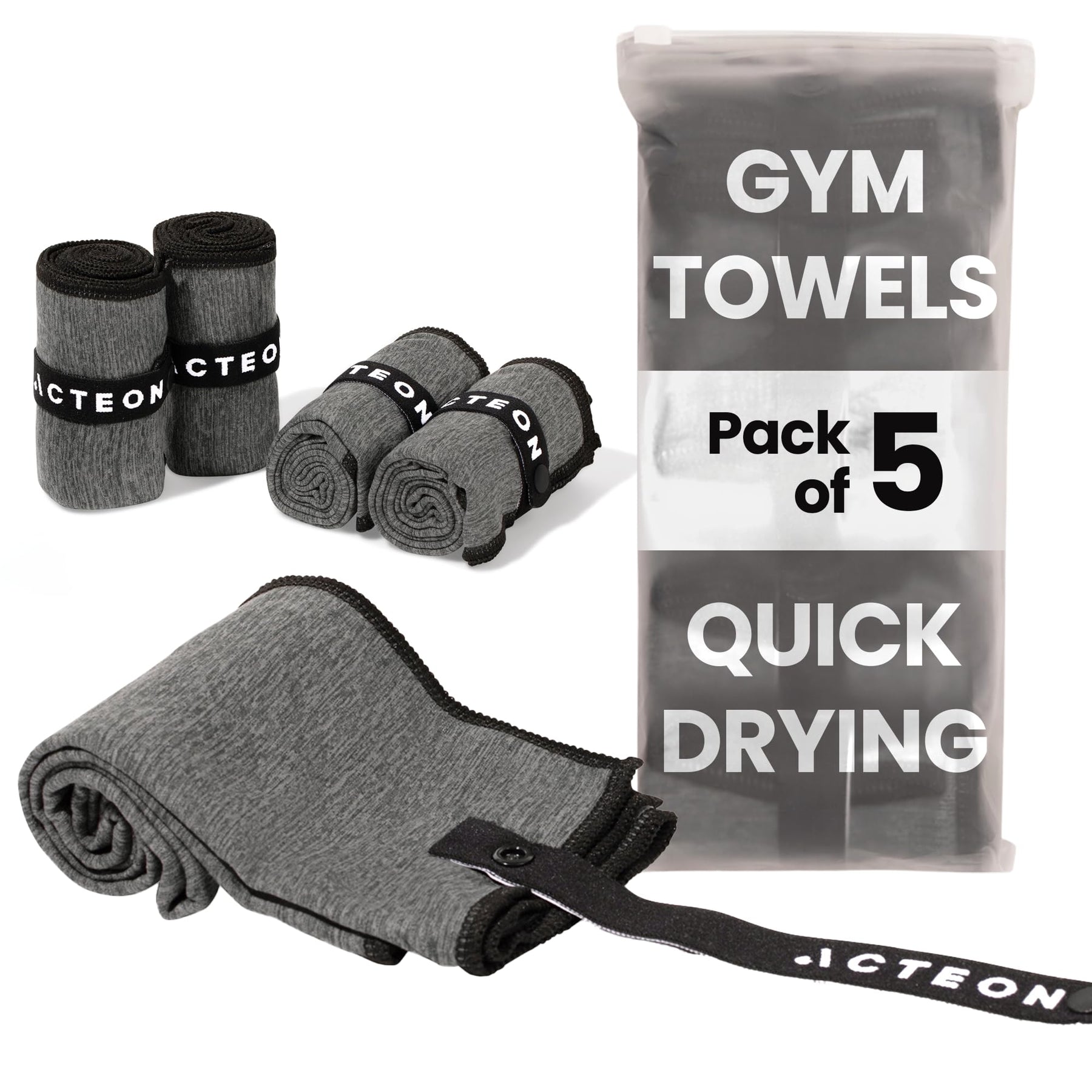 Microfiber Quick Dry Gym Towel Odor Free Absorbent Workout Travel Towel