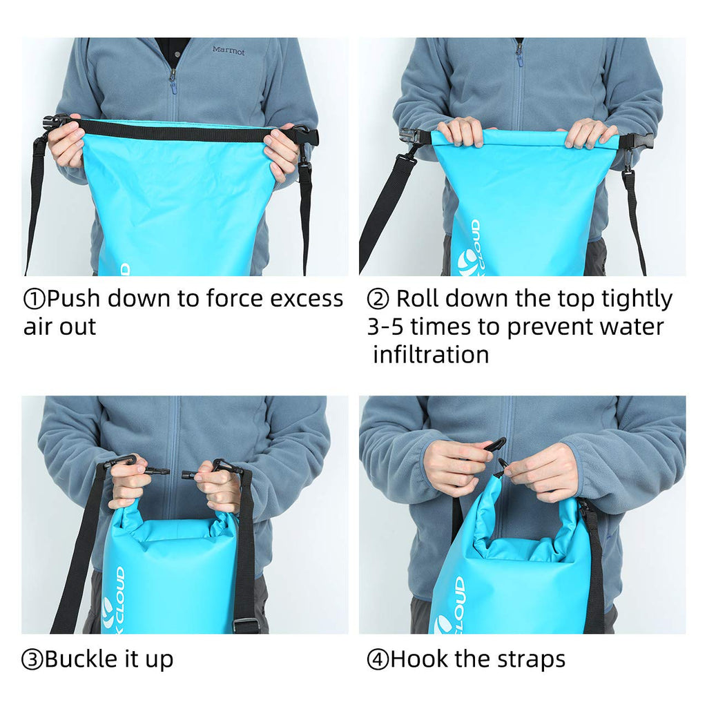 5L 10L 20L 30L 40L Waterproof Dry Bag for Kayaking Camping