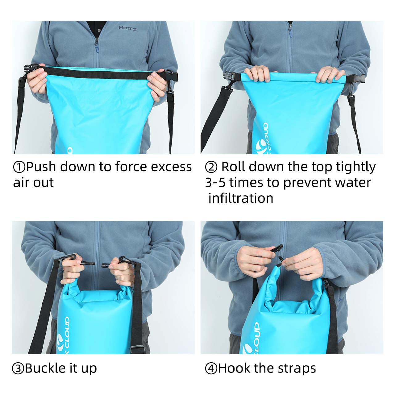 5L 10L 20L 30L 40L Waterproof Dry Bag for Kayaking Camping