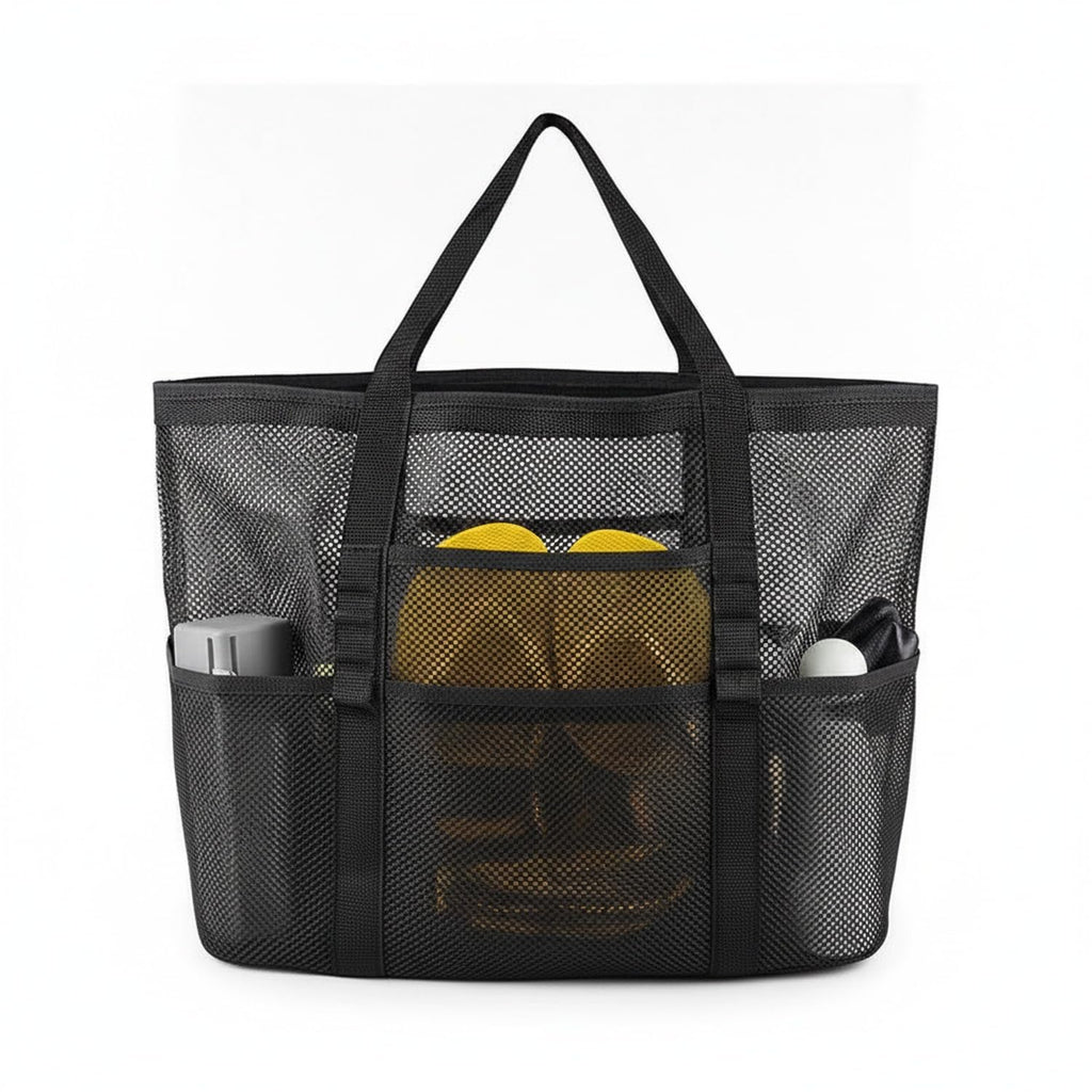 Nylon Mesh Beach Tote Bag Portable Pool Carry Bag with Handles