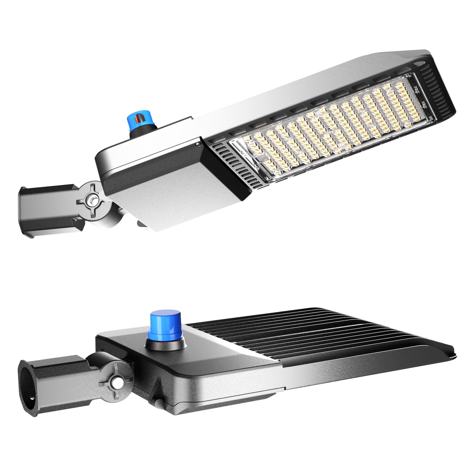 Commercial LED Parking Lot Lights with Arm Mount and Photocell 4 Pack