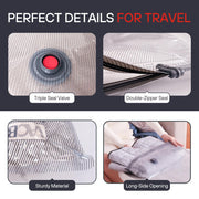 Travel Vacuum Seal Compression Bags for Clothing Carry On Luggage
