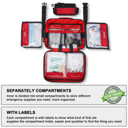 420 Piece Large First Aid Kit for Home Car Travel Camping Hiking