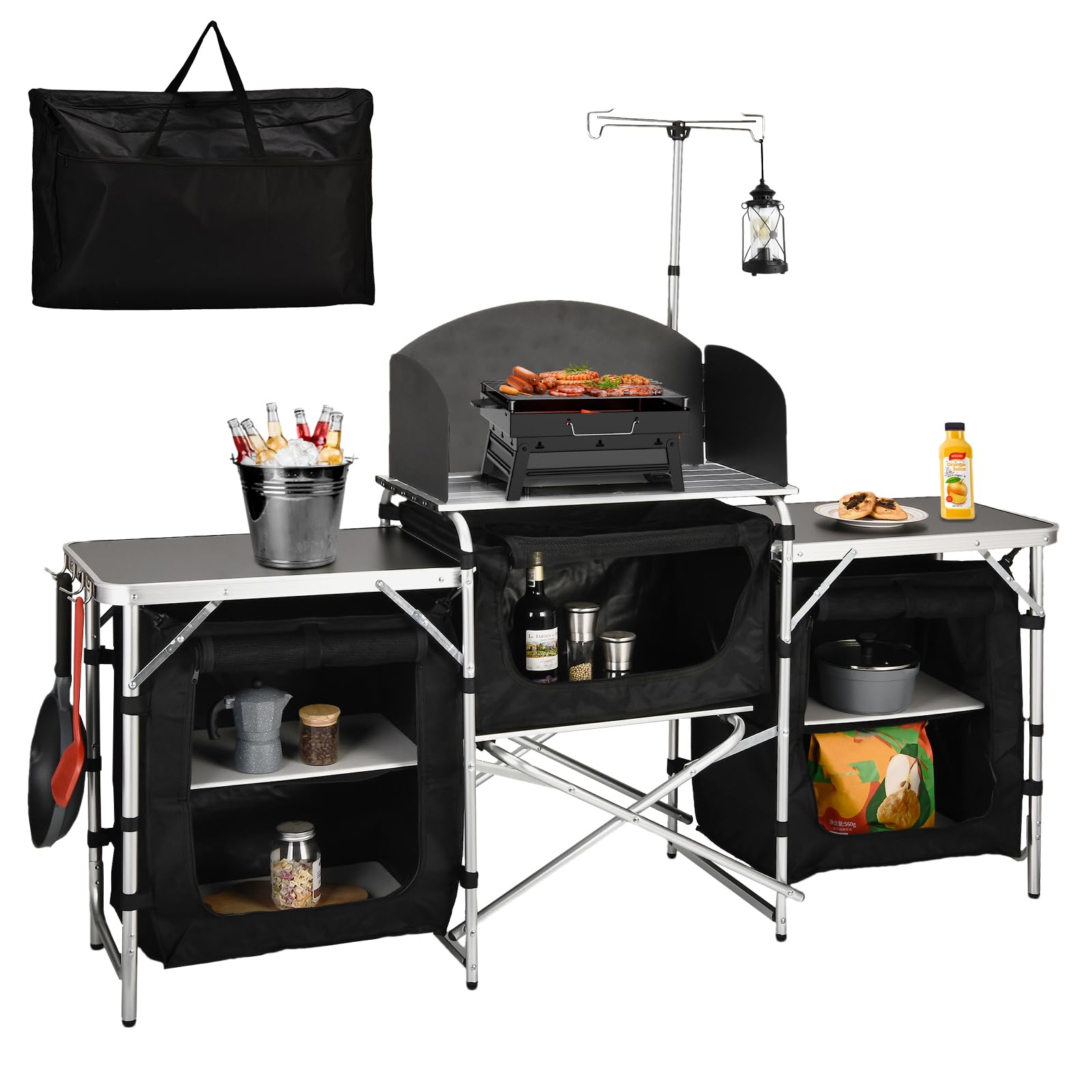 Aluminum Folding Camping Table Lightweight Portable Outdoor Table