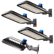 Commercial LED Parking Lot Lights with Arm Mount and Photocell 4 Pack