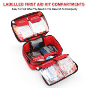 450 Piece Large First Aid Kit for Home Travel Car Camping Hiking
