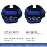 Adjustable Aqua Fitness Cuffs for Ankle Wrist and Pool Workouts