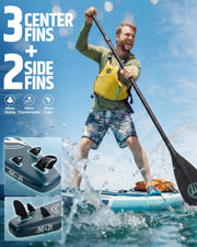 High Capacity Extra Wide Inflatable Stand Up Paddle Board with SUP Kit