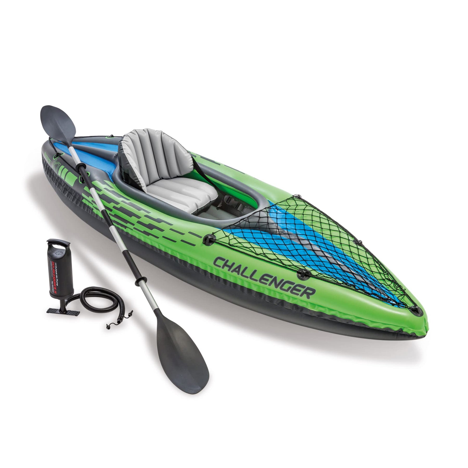 Two Pack Durable One Person Inflatable Kayak Set with Oar and Pump