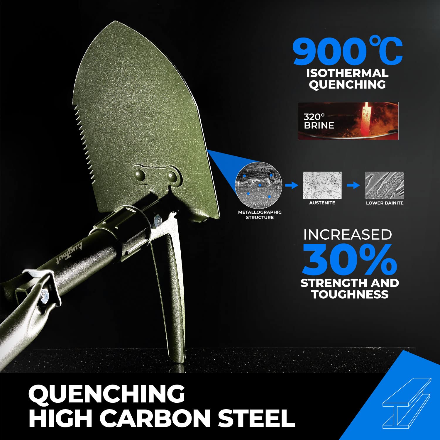 Survival Folding Shovel for Camping Hiking Outdoor Use