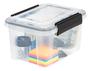 Clear Weathertight Quart Storage Box