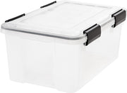Clear Weathertight Quart Storage Box