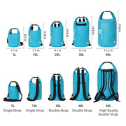 5L 10L 20L 30L 40L Waterproof Dry Bag for Kayaking Camping