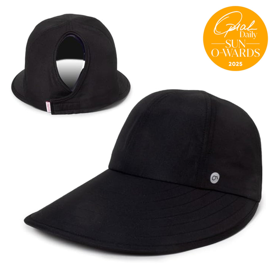 Womens Wide Brim Ponytail Sun Hat UPF 50 Sun Protection