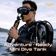 Portable Mini Scuba Tank with Refillable Backup Diving Air Bottle