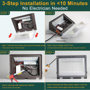 Dusk to Dawn LED Wall Pack Lights with Photocell IP65 Outdoor Lighting