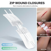 Large Waterproof First Aid Kit with Wound Closure Strips for Travel Camping