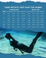 Women Men 2mm 3mm Neoprene Wetsuit Front Back Zip Full Body Dive Suit