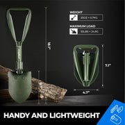 Survival Folding Shovel for Camping Hiking Outdoor Use
