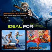 Portable Mini Scuba Tank with Refillable Backup Diving Air Bottle