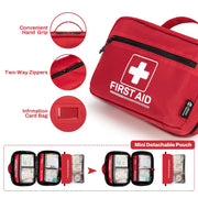 240 Piece All Purpose First Aid Kit for Home Office Car Camping