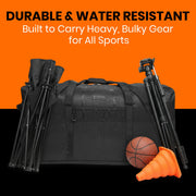 130L 35 Inch Heavy Duty Water Resistant Duffle Bag for Camping Travel