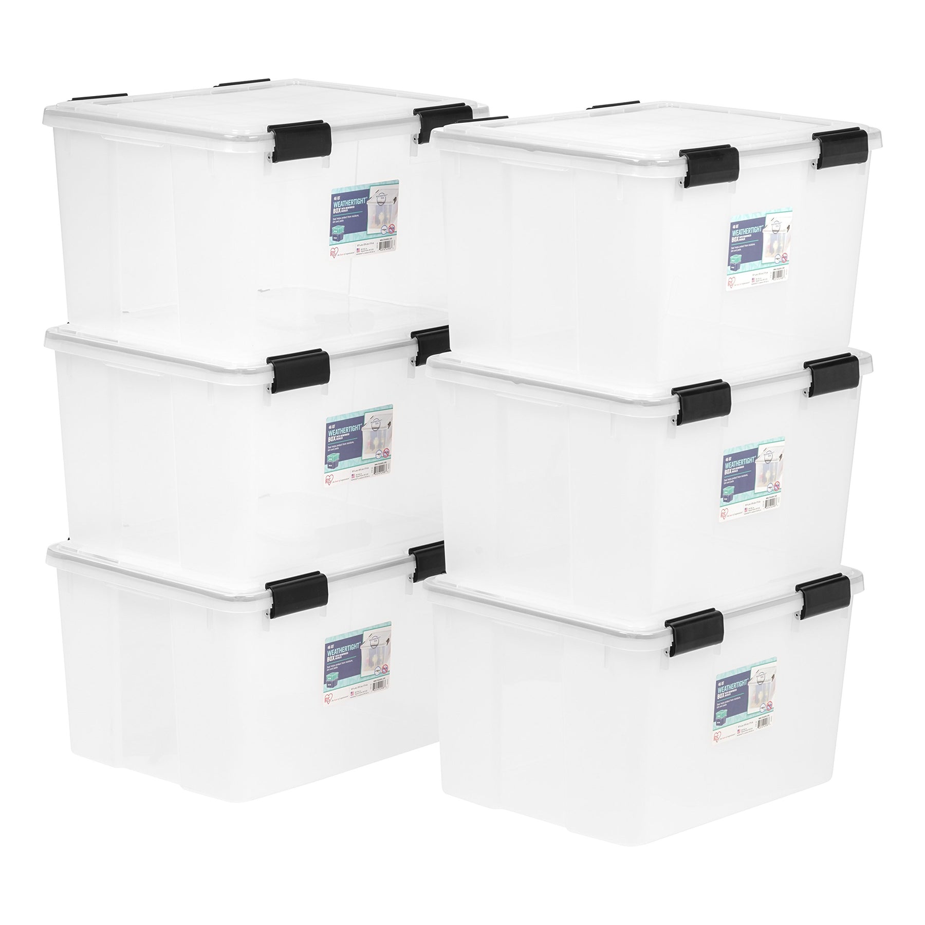 Clear Weathertight Quart Storage Box